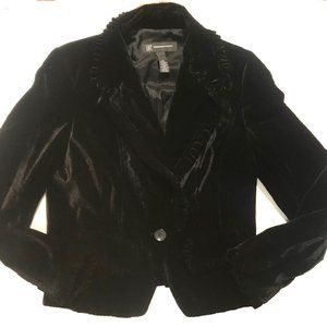 INC International Concepts Velvet Blazer Size S